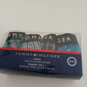Tommy Hilfiger Men's Boxer Briefs 4-Pack - Teal, Plaid, Navy